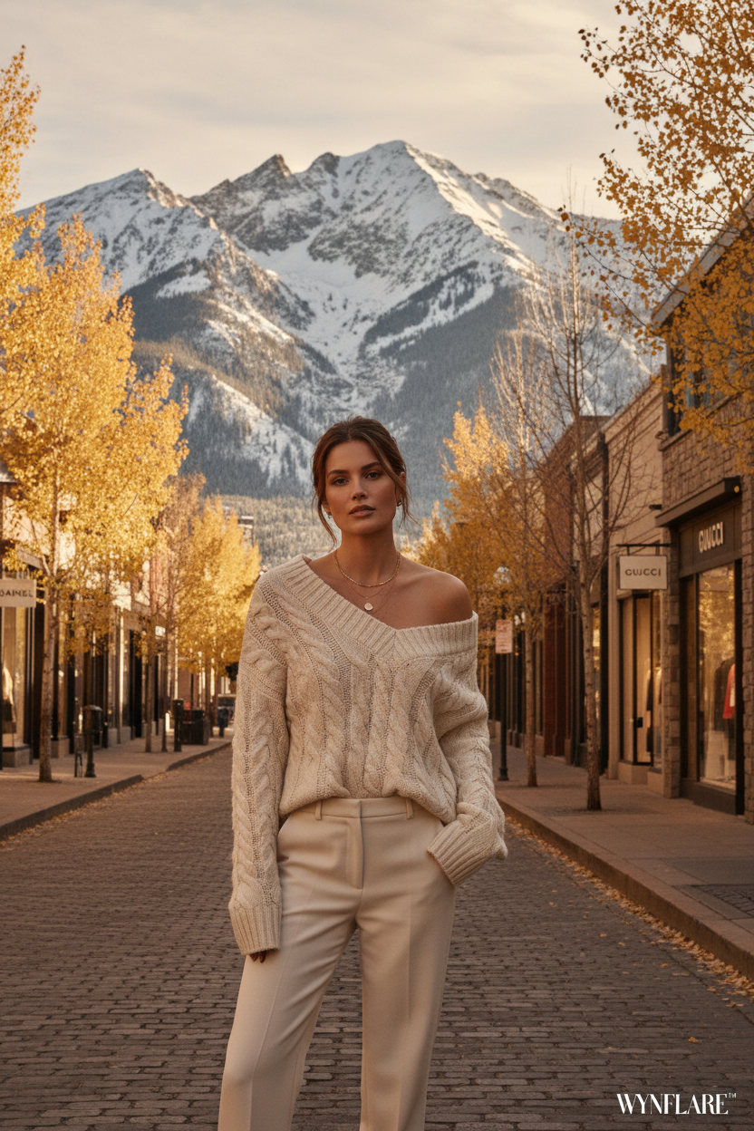 What to Wear in Aspen This Fall: The Cable Knit Edit