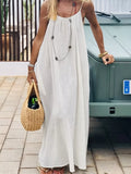 Backless Scoop Neck Maxi Dress - WYNFLARE