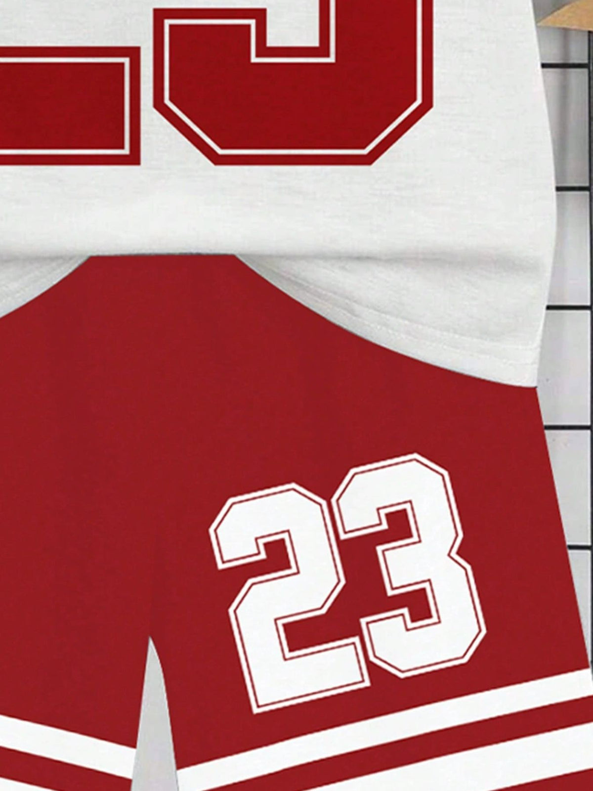 Children's 23 Number Graphic Tee and Shorts Set - WYNFLARE