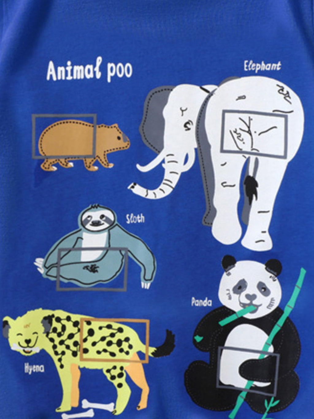 Children's Animal Print Crew Neck Short Sleeve T-Shirt - WYNFLARE