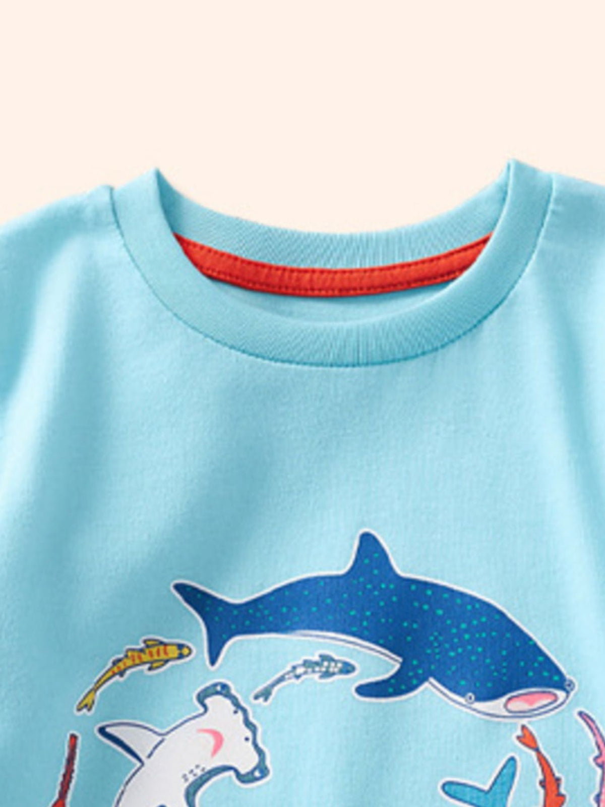 Children's Animal Print Crew Neck Short Sleeve T-Shirt - WYNFLARE