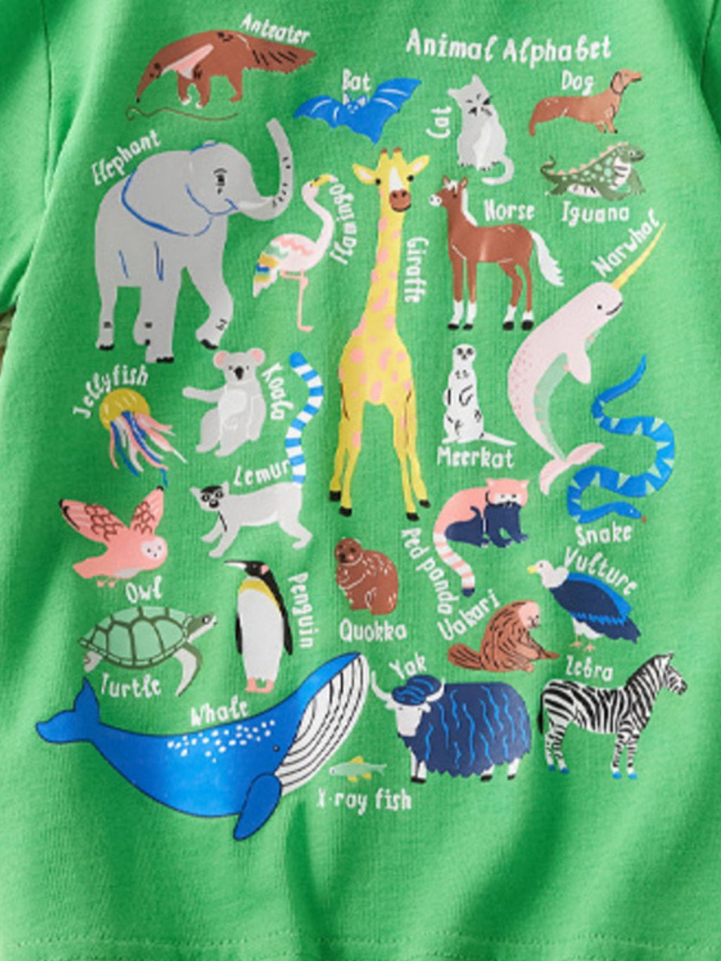 Children's Animal Print Crew Neck Short Sleeve T-Shirt - WYNFLARE
