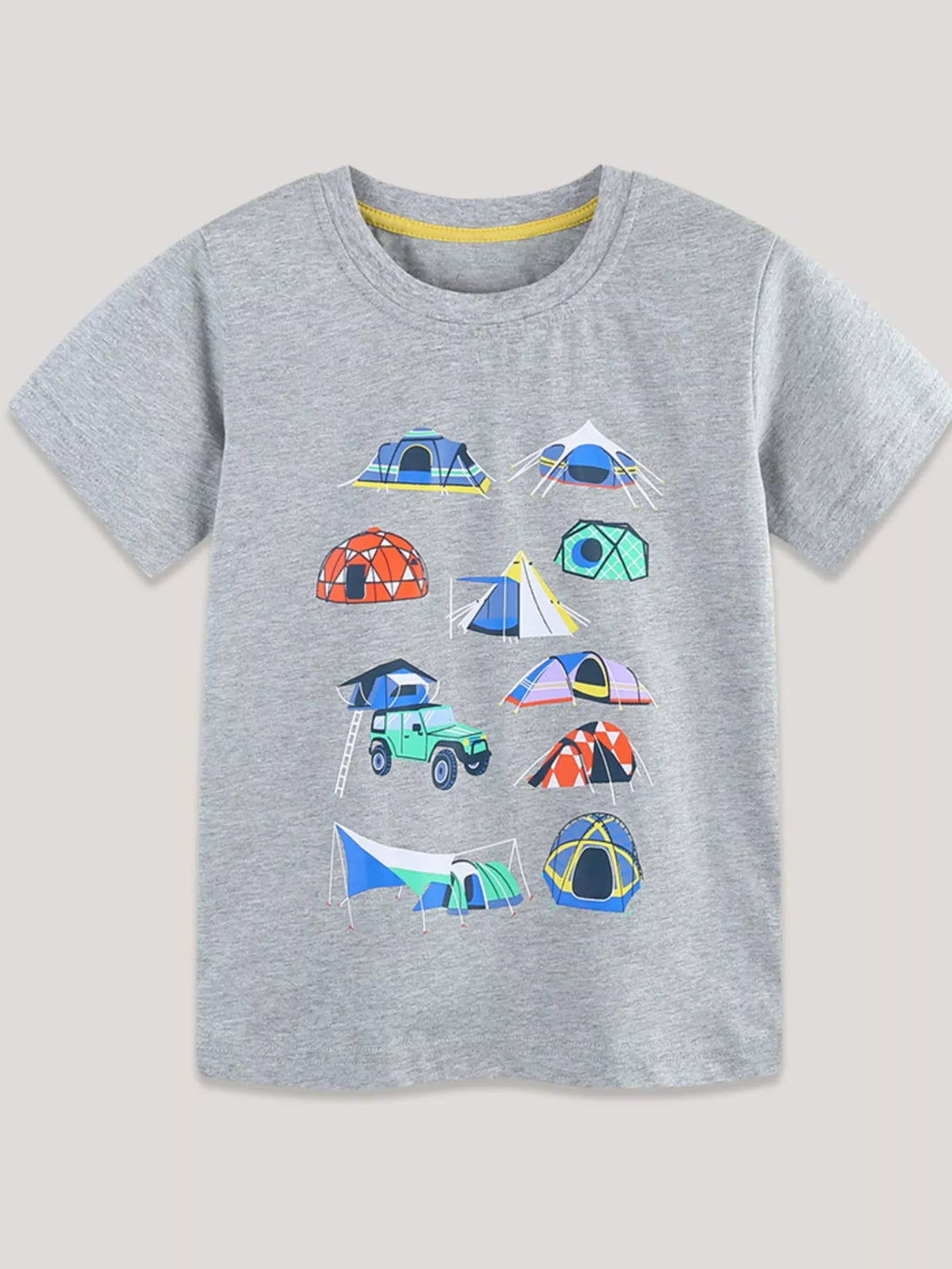 Children's Camping Adventure Graphic Tee - WYNFLARE