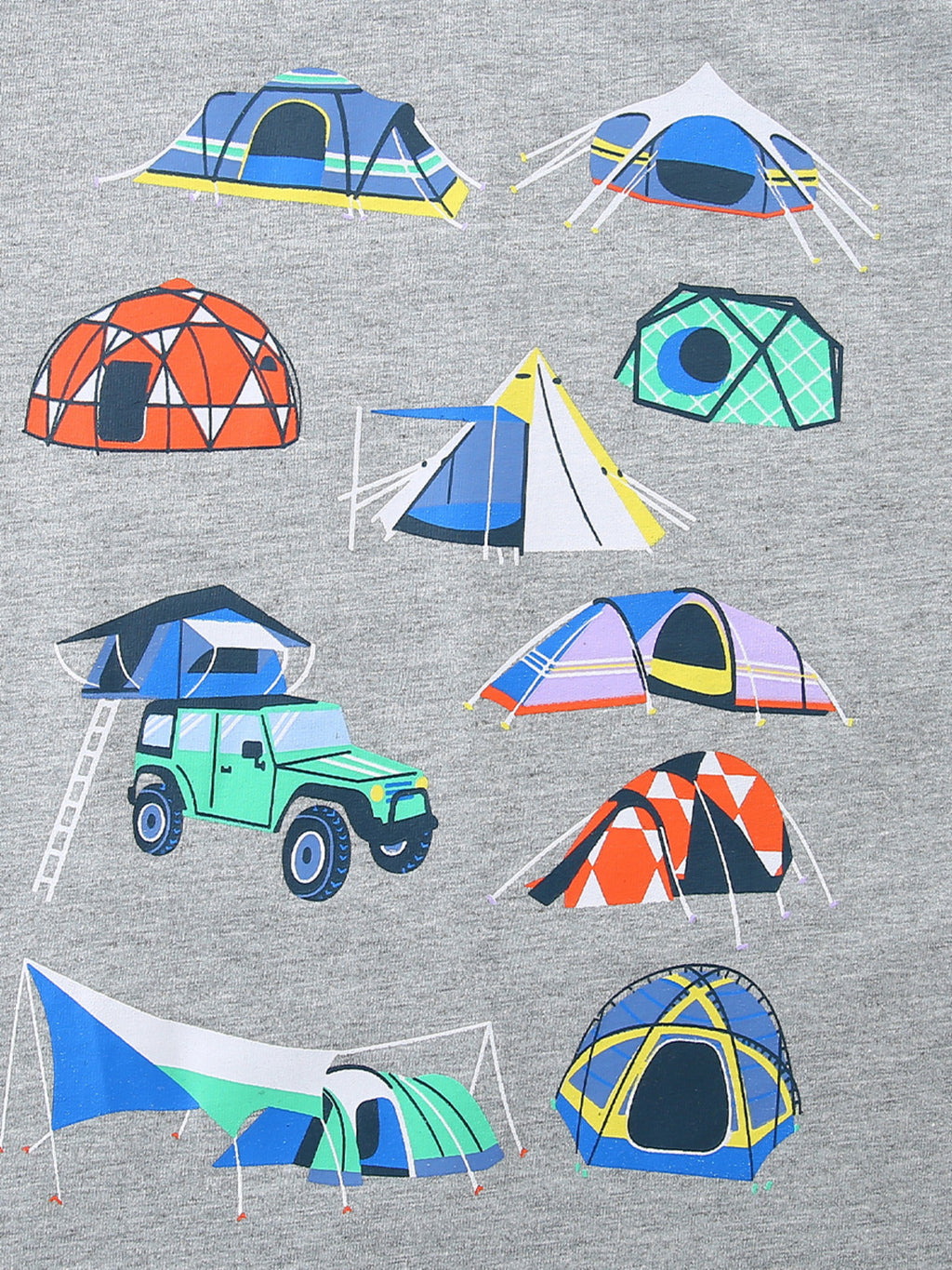 Children's Camping Adventure Graphic Tee - WYNFLARE