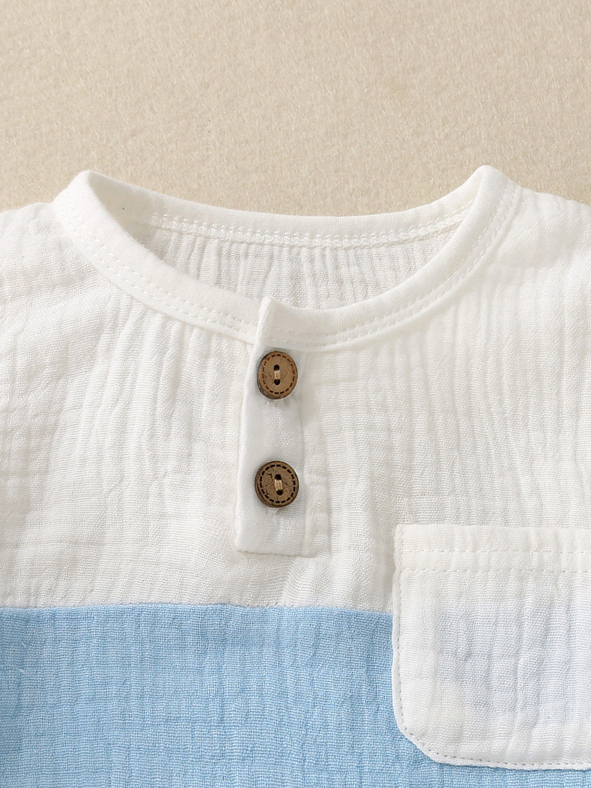 Children's Color Block Top and Shorts Set - WYNFLARE