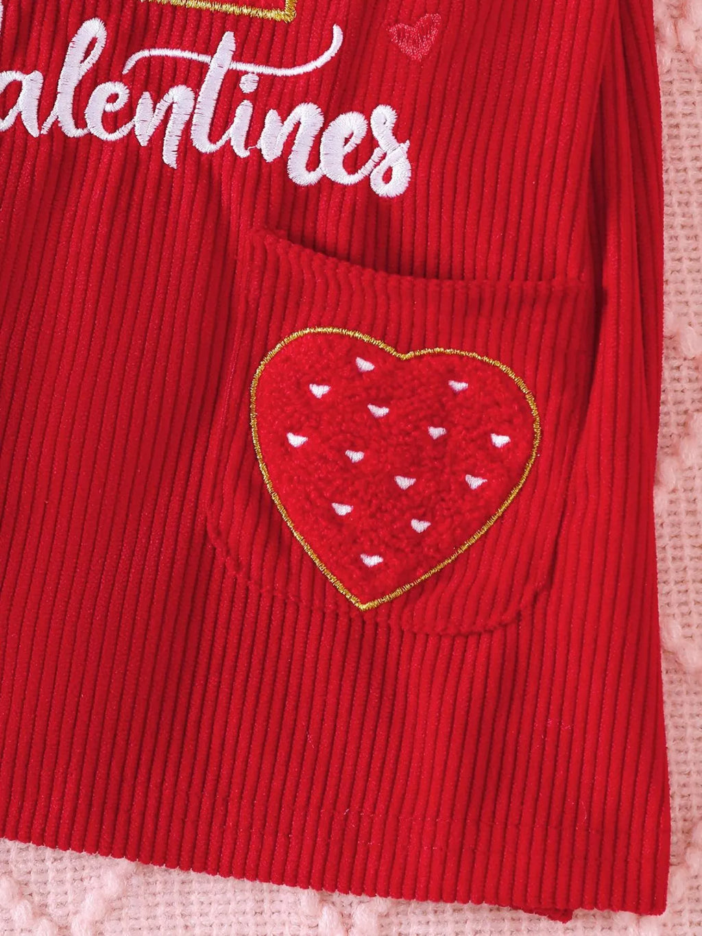 Children's Heart Print Bodysuit and Dress Outfit Set with Headband - WYNFLARE