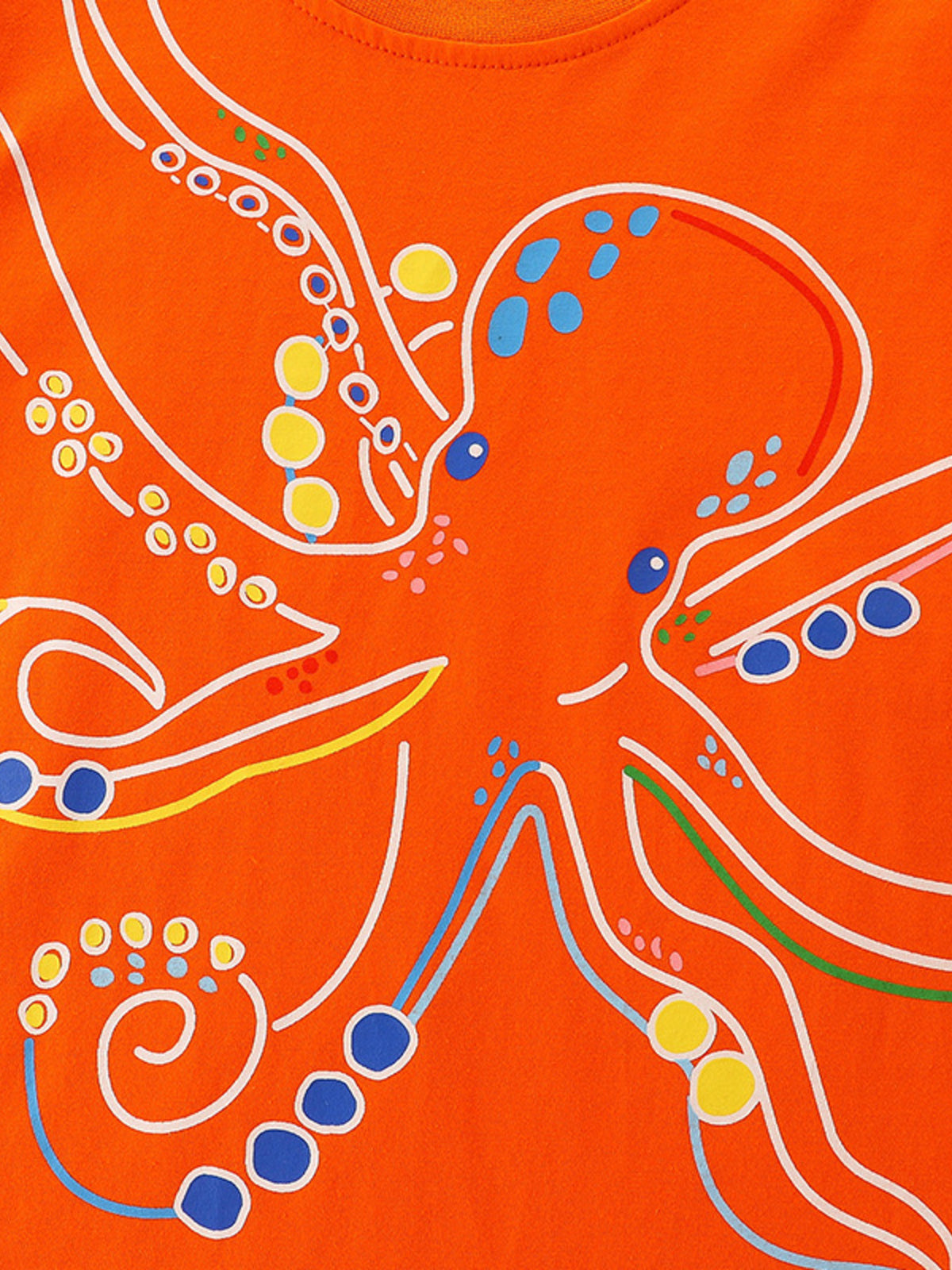Children's Octopus Graphic Short Sleeve T-Shirt - WYNFLARE