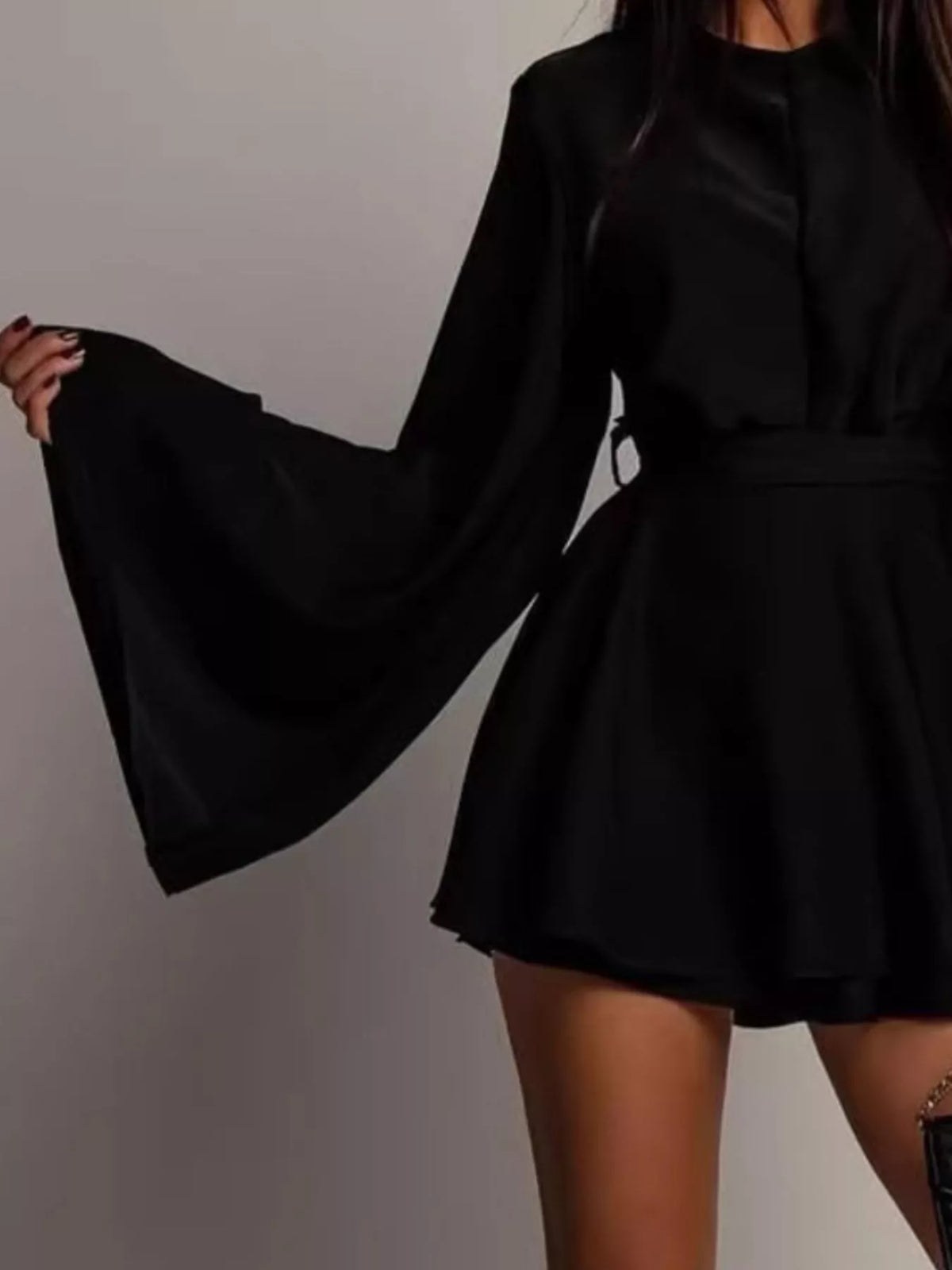 Flare Sleeve Mini Dress - WYNFLARE