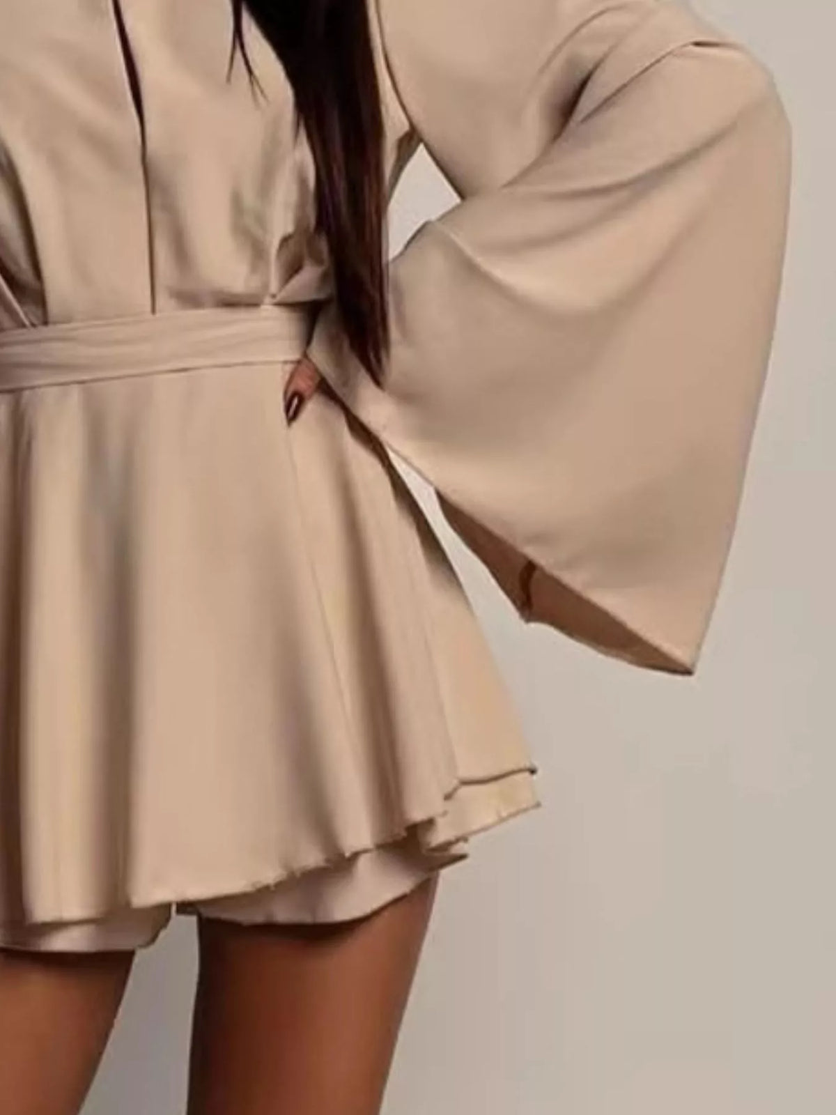 Flare Sleeve Mini Dress - WYNFLARE