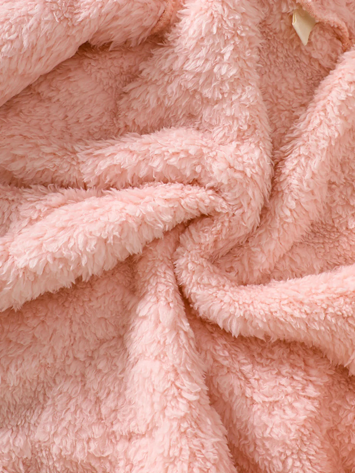Girls Heart Pattern Fuzzy Hoodie Jacket – Cozy Kids' Outerwear - WYNFLARE