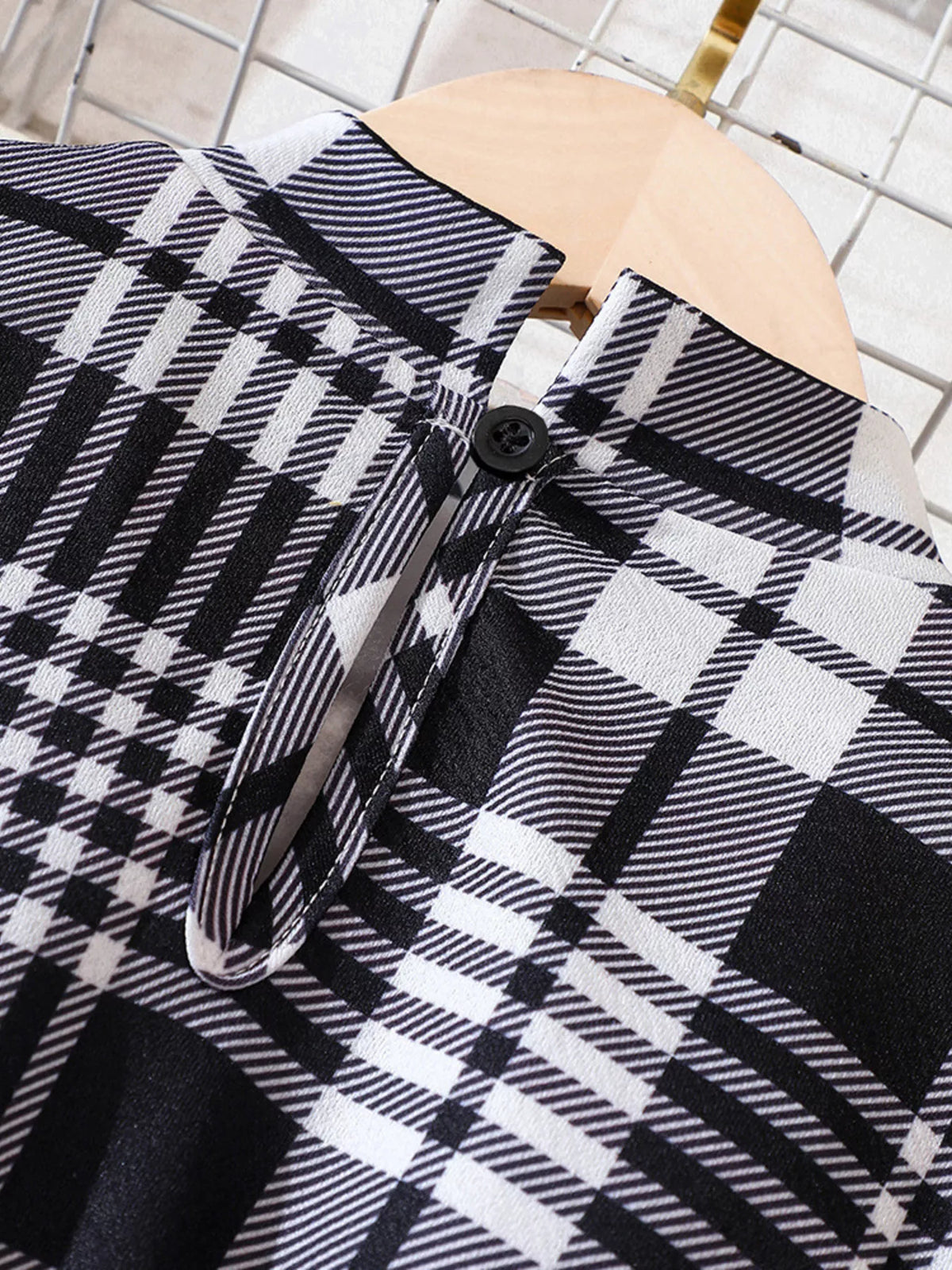 Girls Plaid Long Sleeve Dress – Cute Kids' Fall & Winter Outfit - WYNFLARE