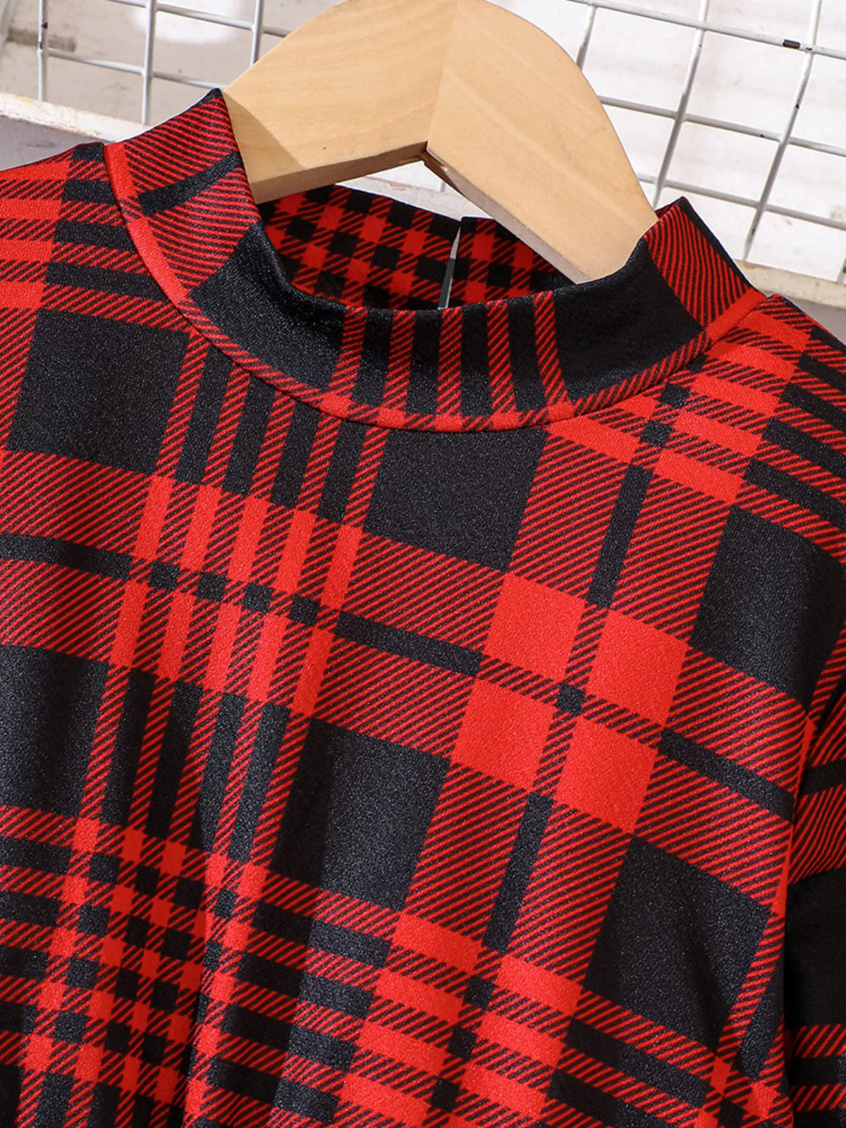 Girls Plaid Long Sleeve Dress – Cute Kids' Fall & Winter Outfit - WYNFLARE