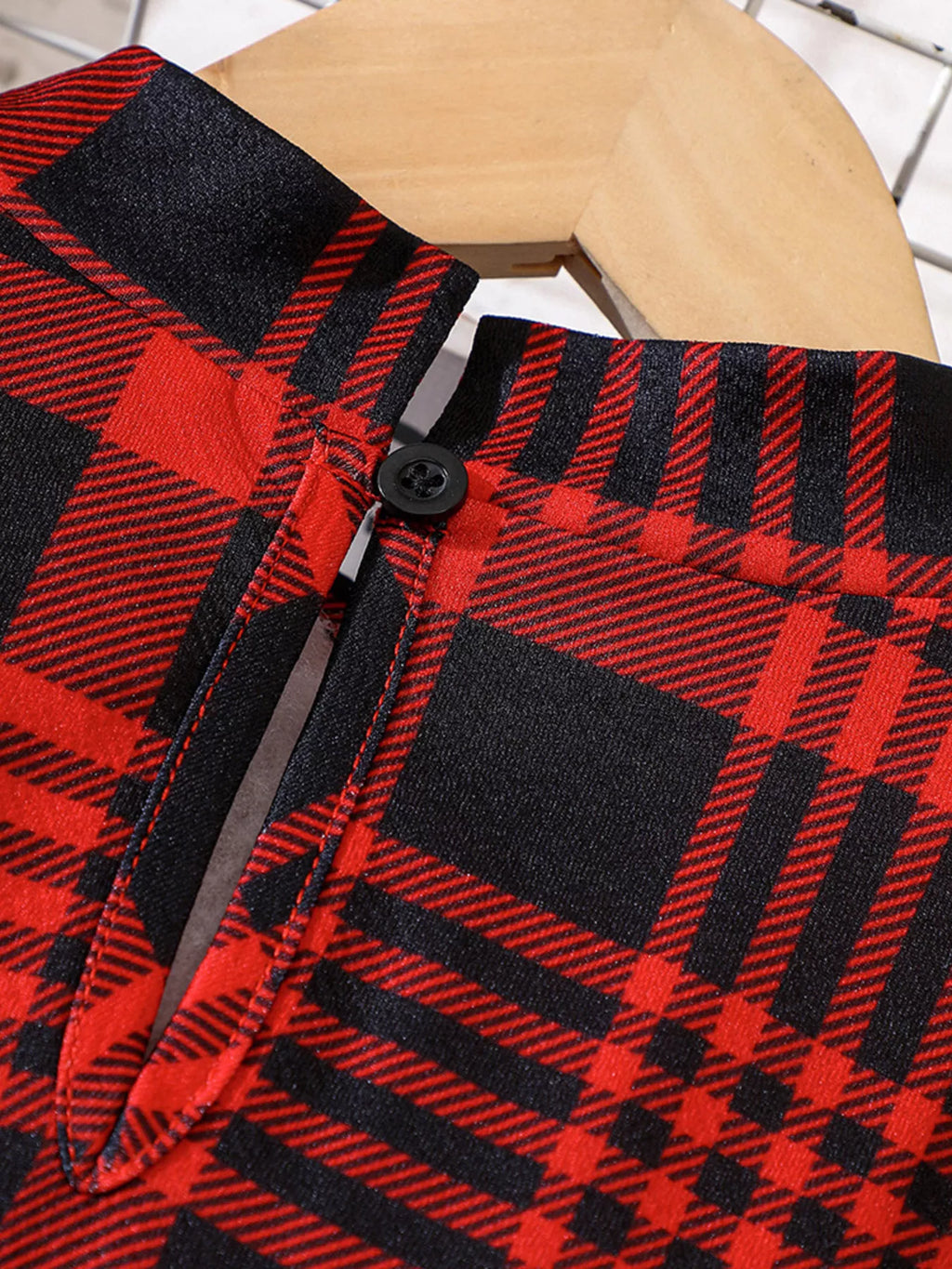 Girls Plaid Long Sleeve Dress – Cute Kids' Fall & Winter Outfit - WYNFLARE