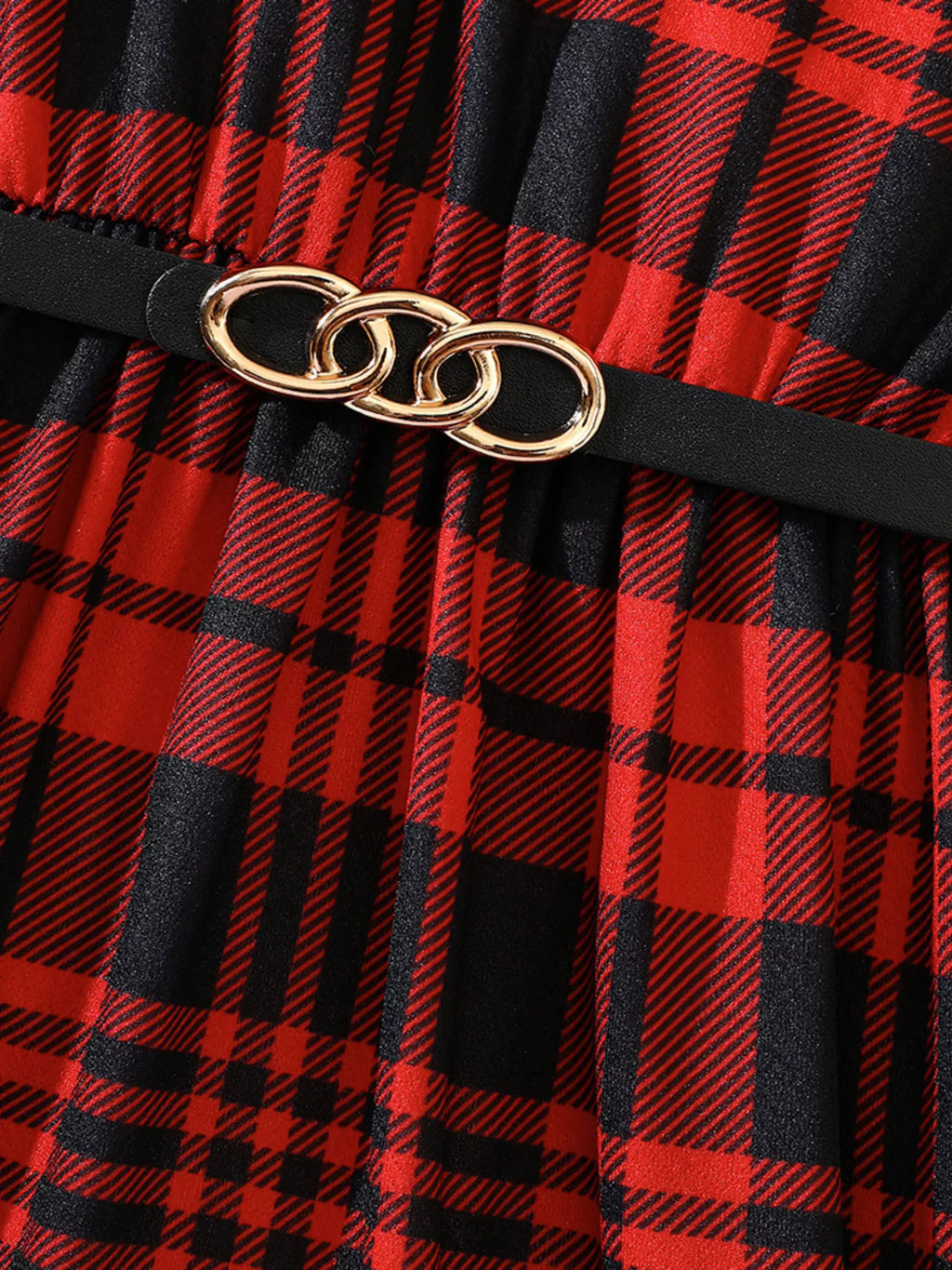 Girls Plaid Long Sleeve Dress – Cute Kids' Fall & Winter Outfit - WYNFLARE