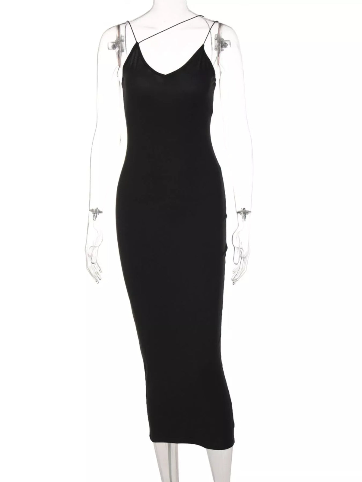 Leopard Print Spaghetti Strap Midi Dress - WYNFLARE
