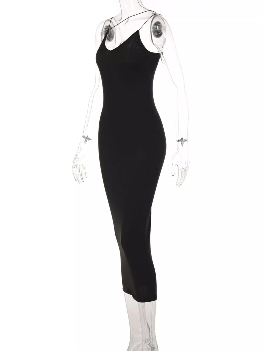 Leopard Print Spaghetti Strap Midi Dress - WYNFLARE
