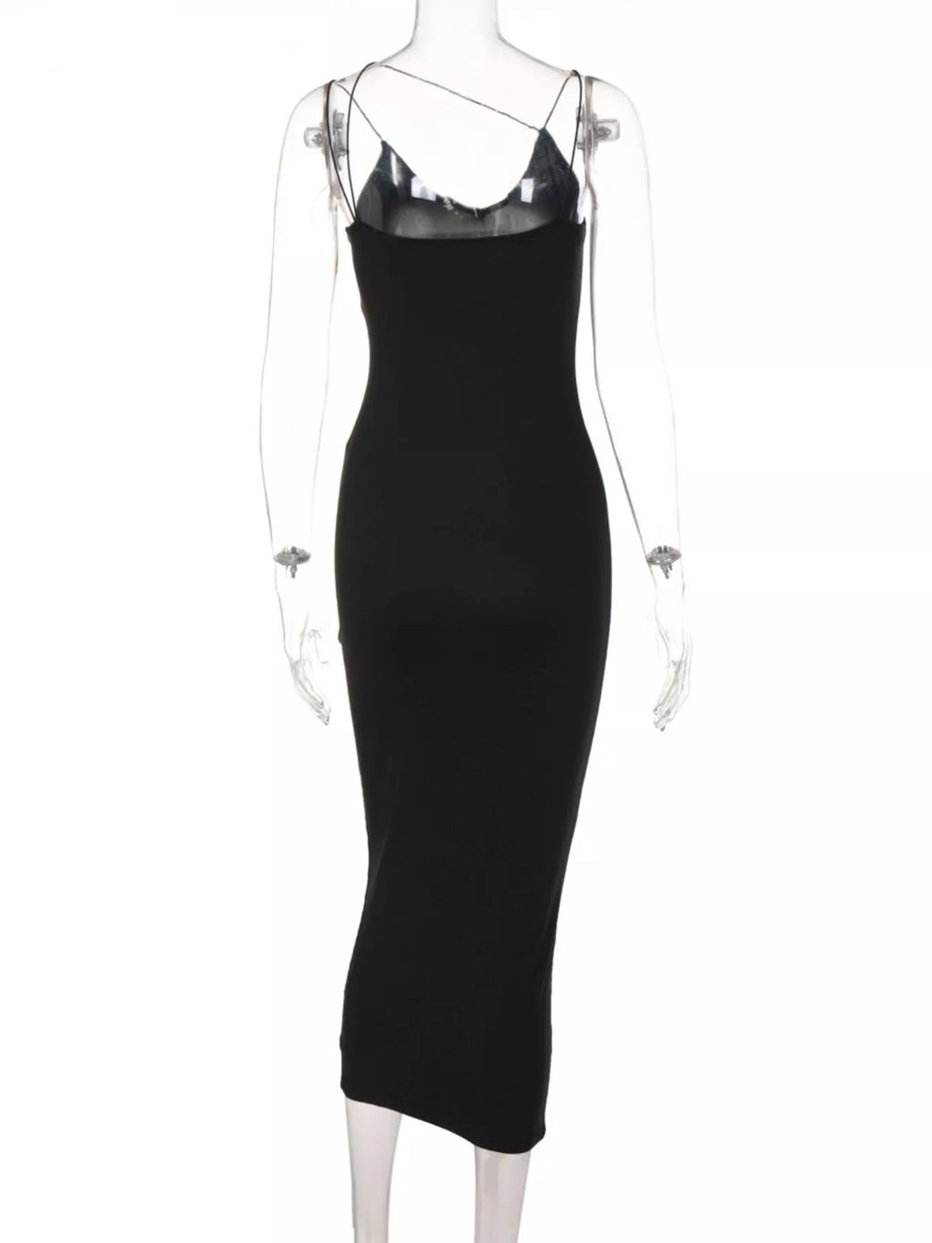 Leopard Print Spaghetti Strap Midi Dress - WYNFLARE