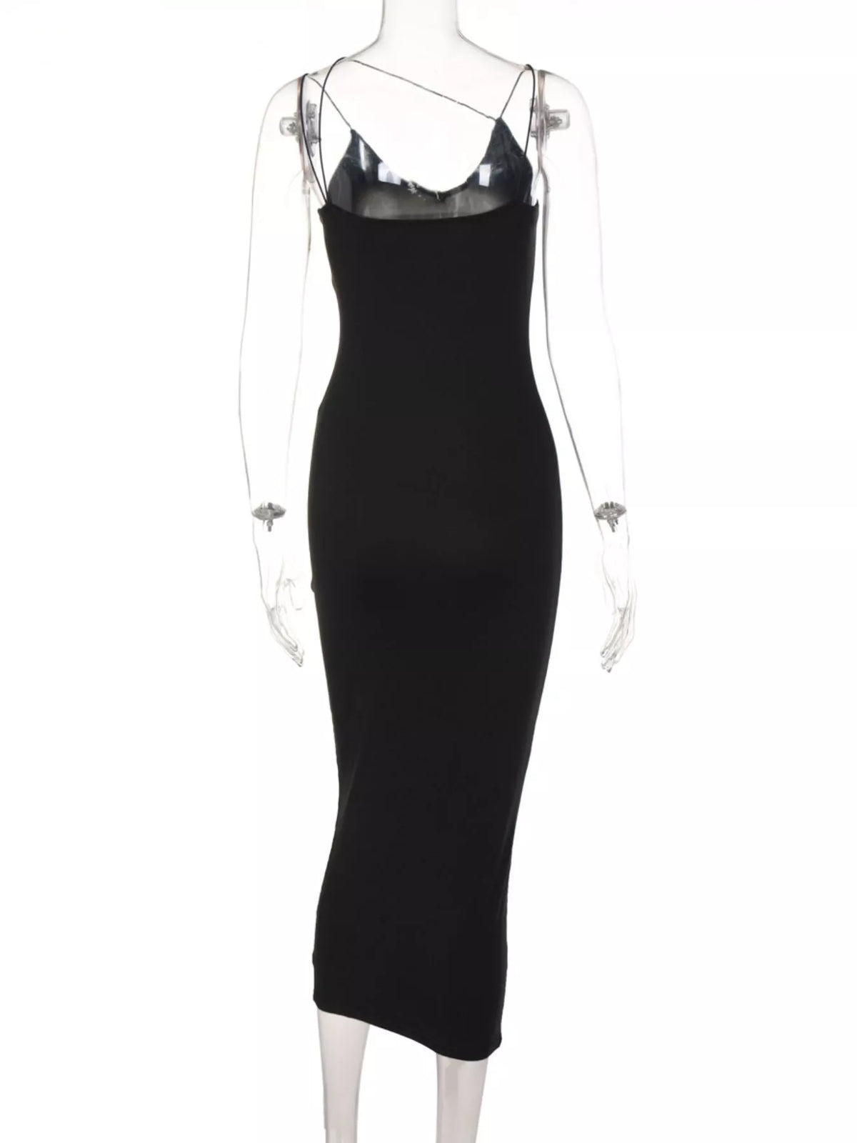 Leopard Print Spaghetti Strap Midi Dress - WYNFLARE