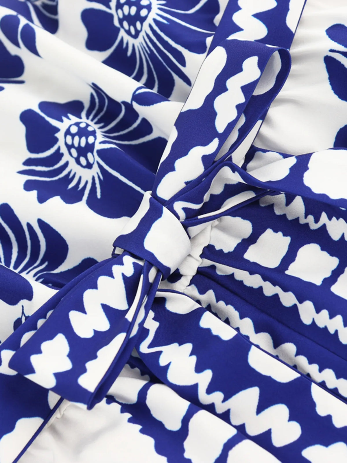 Printed Tube Tie Waist Romper - WYNFLARE