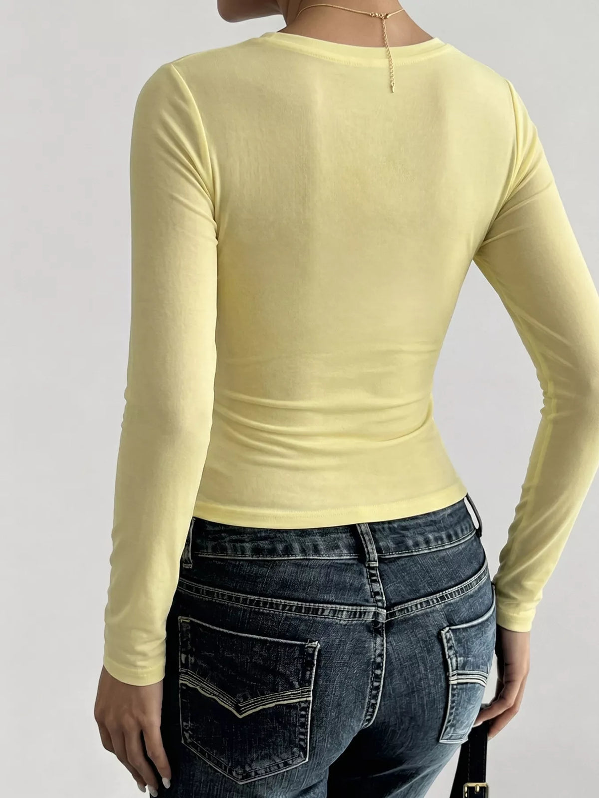 Slim Fit Long Sleeve T-Shirt - WYNFLARE
