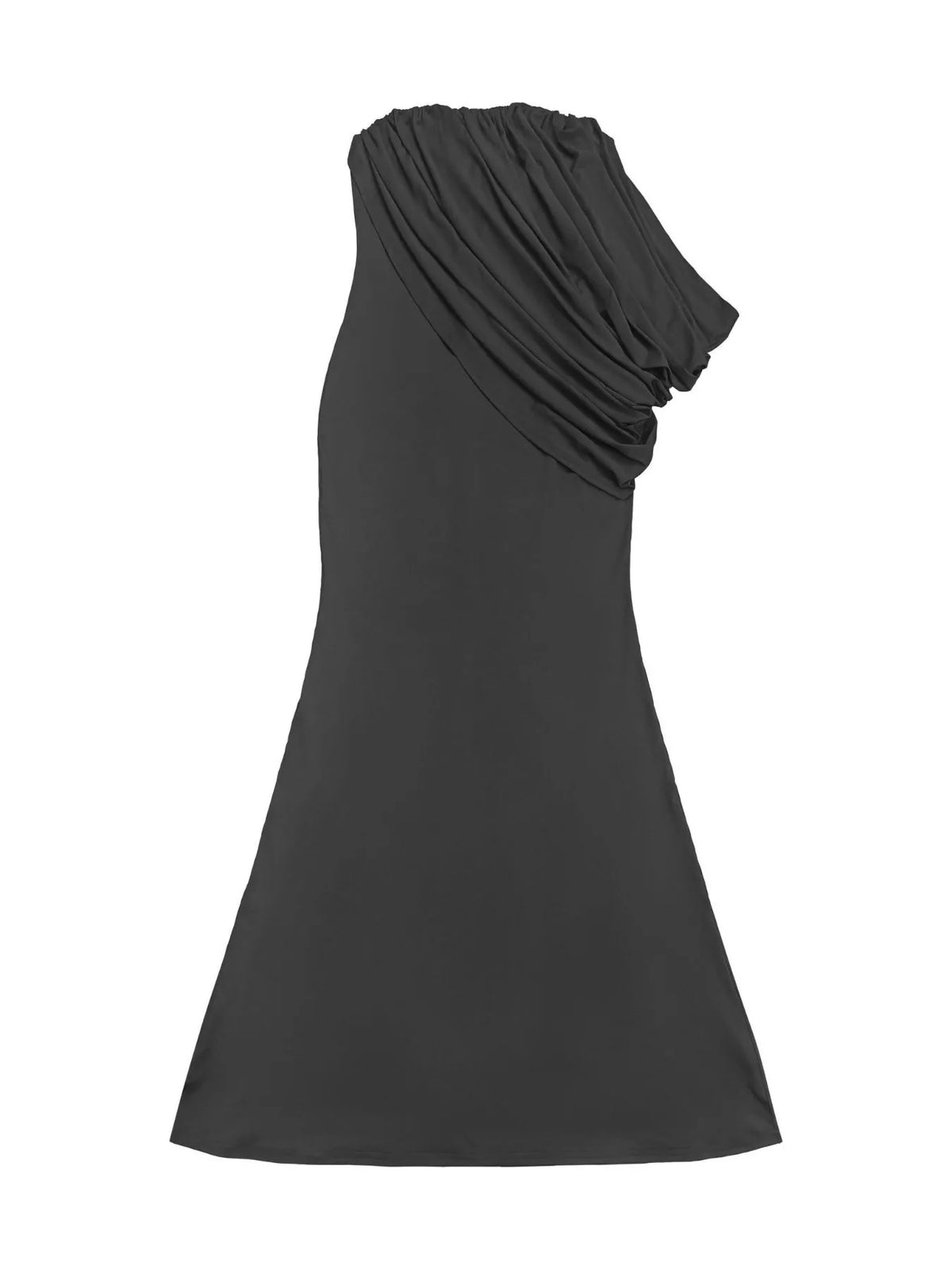Strapless Draped Maxi Dress - WYNFLARE
